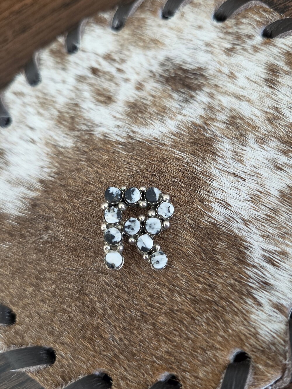White Buffalo R Pendant